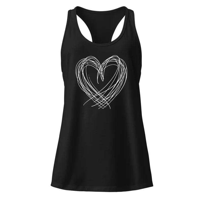 Camiseta de tirantes corazón