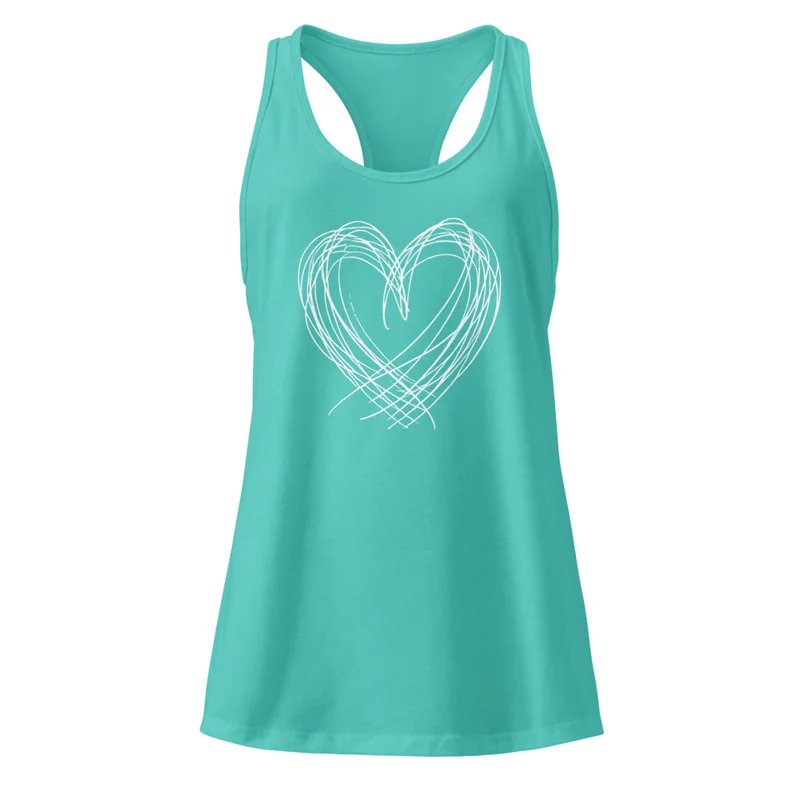 Camiseta de tirantes corazón