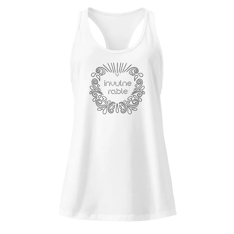 Camiseta de tirantes invulnerable blanca