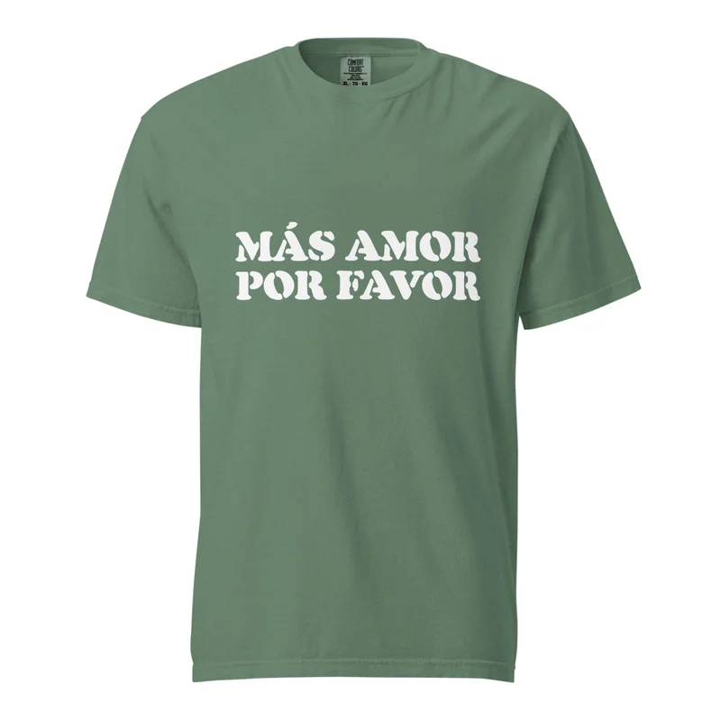 Camiseta más amor por favor