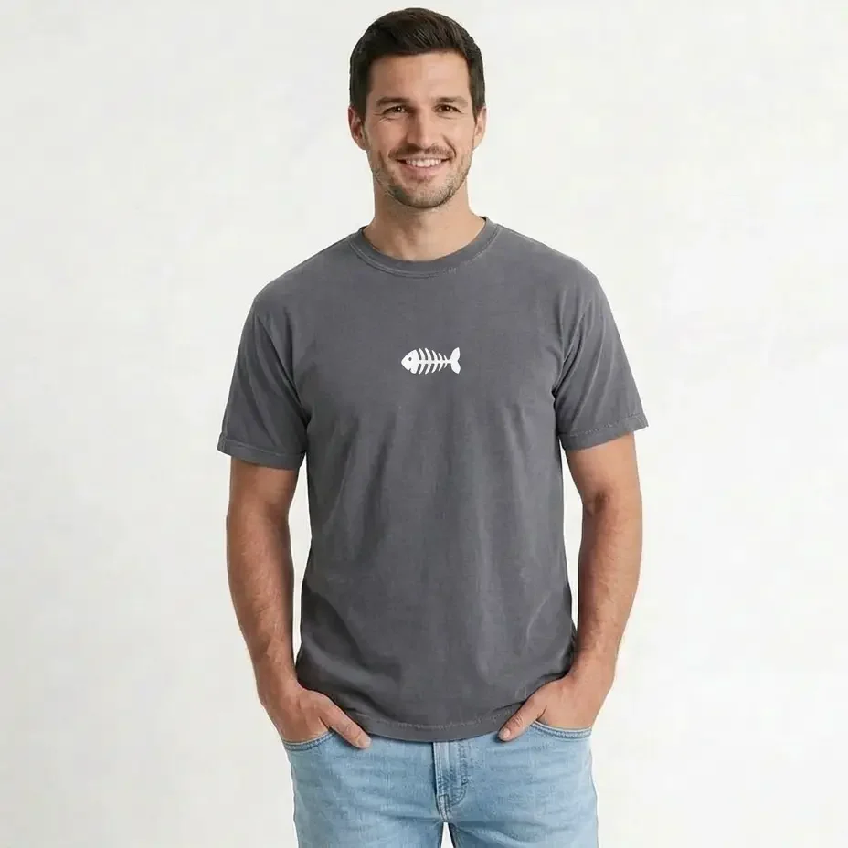 Camiseta raspa de pez