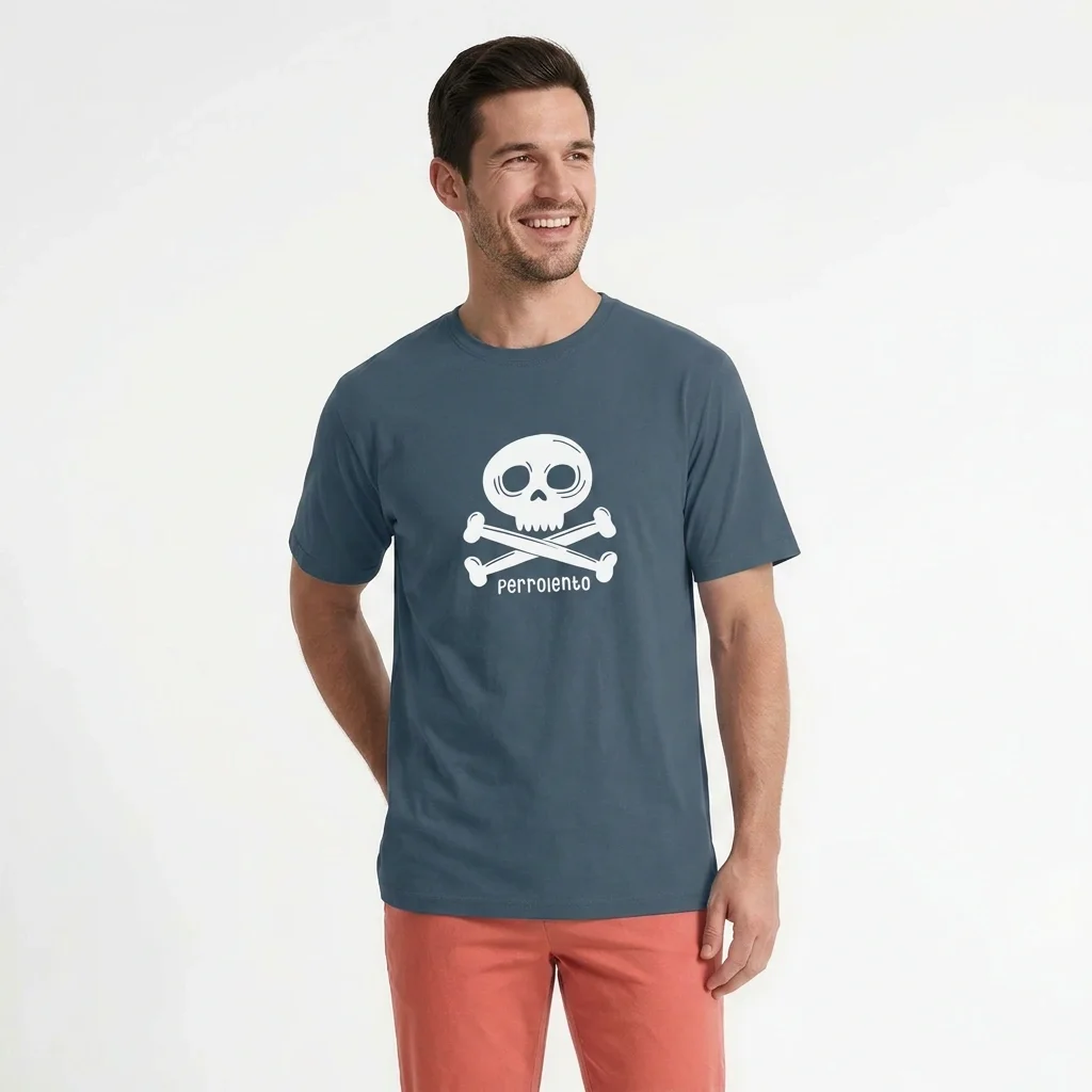 Camiseta calavera Perrolento